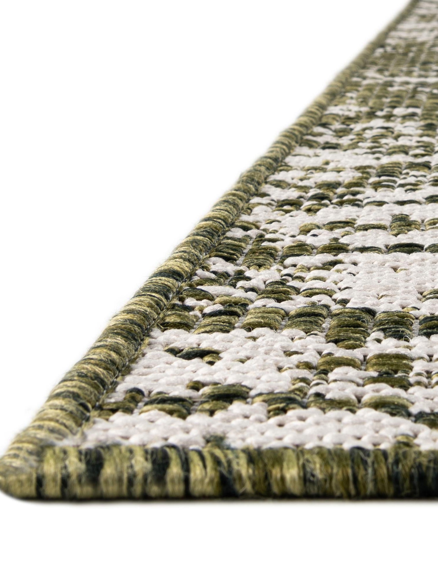 Green 7' 10 x 10' Outdoor Bohemian Rectangle Area Rug Weather Resistant for Patio, Deck, Terrace, Balcony, Porch 100% Polypropylene Boho Carpet Mat for Sale at Rug Engine