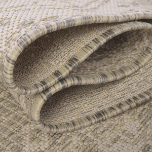 Gray 4' 1 x 6' 1 Outdoor Bohemian Rectangle Area Rug Weather Resistant for Patio, Deck, Terrace, Balcony, Porch 100% Polypropylene Boho Carpet Mat for Sale at Rug Engine