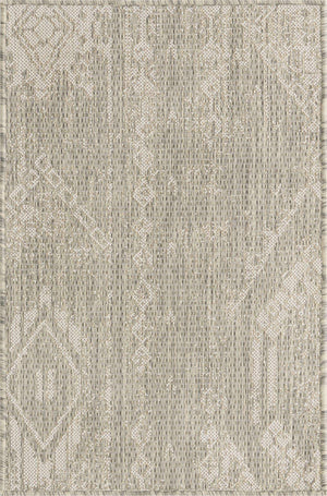 Gray 2' x 3' 1 Outdoor Bohemian Rectangle Area Rug Weather Resistant for Patio, Deck, Terrace, Balcony, Porch 100% Polypropylene Boho Carpet Mat for Sale at Rug Engine