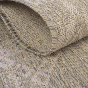 Gray 5' 3 x 5' 3 Outdoor Bohemian Square Area Rug Weather Resistant for Patio, Deck, Terrace, Balcony, Porch 100% Polypropylene Boho Carpet Mat for Sale at Rug Engine