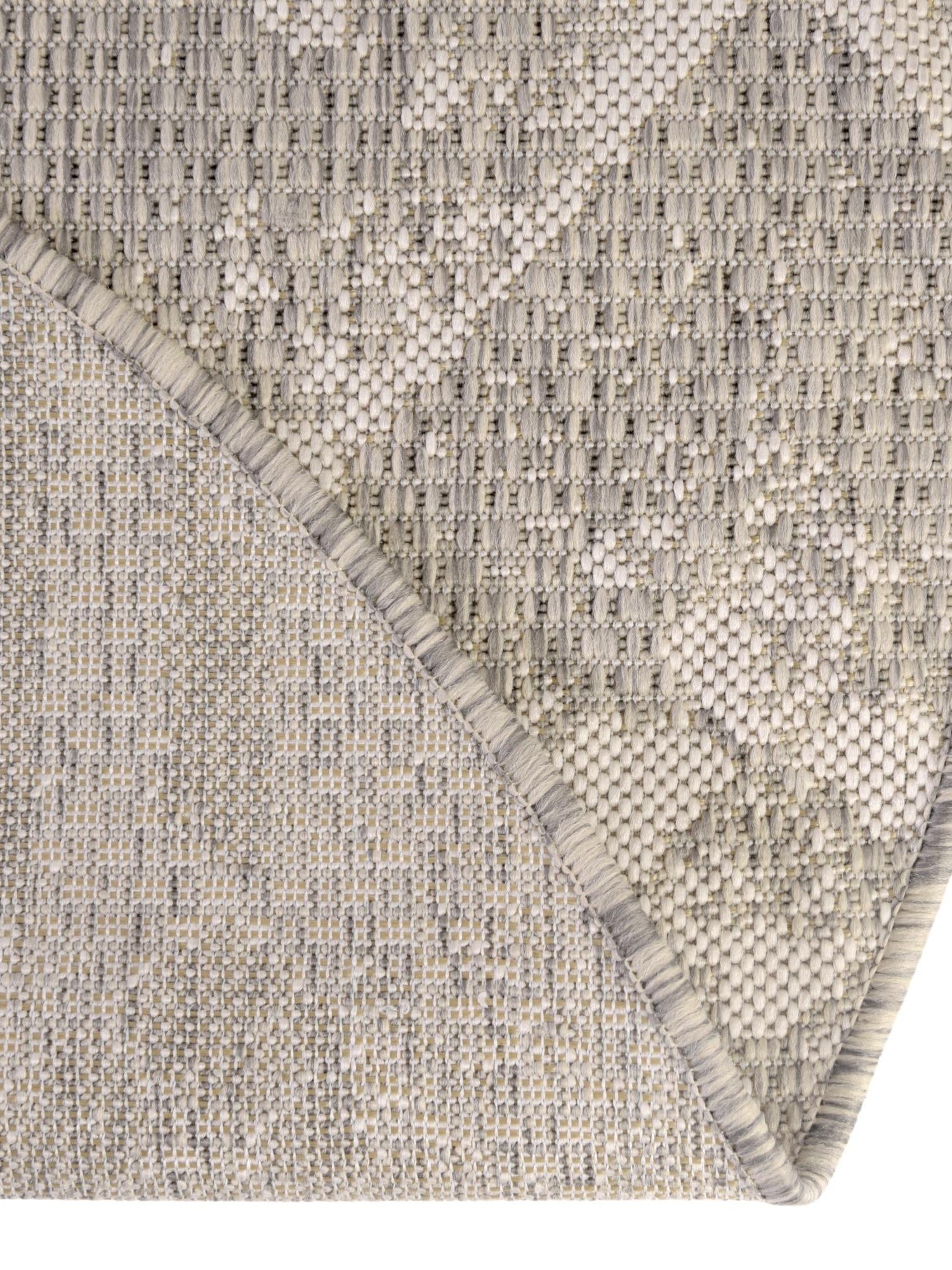 Gray 6' 1 x 6' 1 Outdoor Bohemian Round Area Rug Weather Resistant for Patio, Deck, Terrace, Balcony, Porch 100% Polypropylene Boho Carpet Mat for Sale at Rug Engine