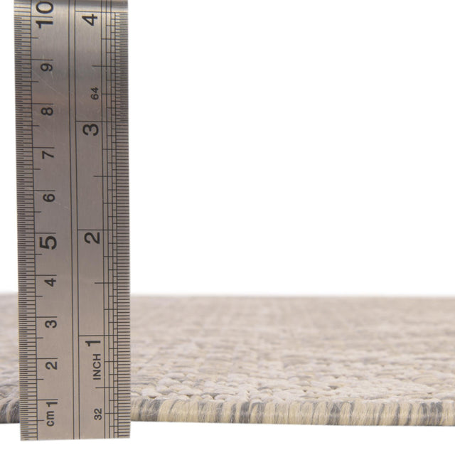 Gray 2' x 5' Outdoor Bohemian Runner Area Rug Weather Resistant for Patio, Deck, Terrace, Balcony, Porch 100% Polypropylene Boho Carpet Mat for Sale at Rug Engine