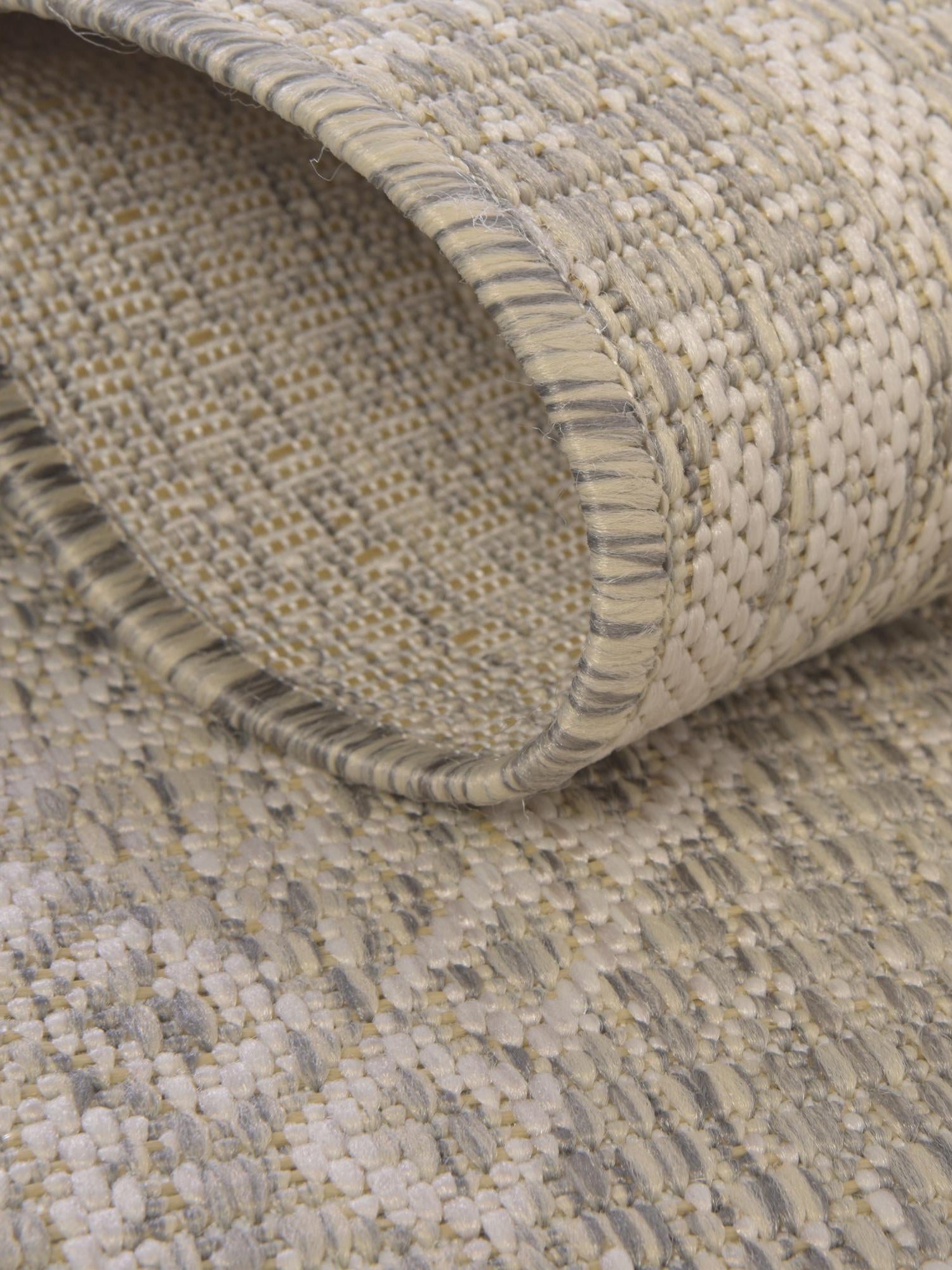 Gray 3' 3 x 14' 1 Outdoor Bohemian Runner Area Rug Weather Resistant for Patio, Deck, Terrace, Balcony, Porch 100% Polypropylene Boho Carpet Mat for Sale at Rug Engine