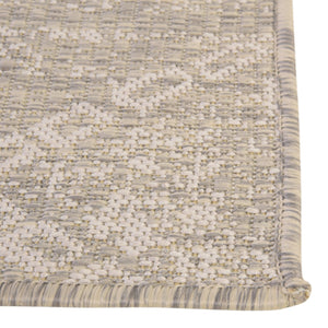 Gray 2' x 5' Outdoor Bohemian Runner Area Rug Weather Resistant for Patio, Deck, Terrace, Balcony, Porch 100% Polypropylene Boho Carpet Mat for Sale at Rug Engine