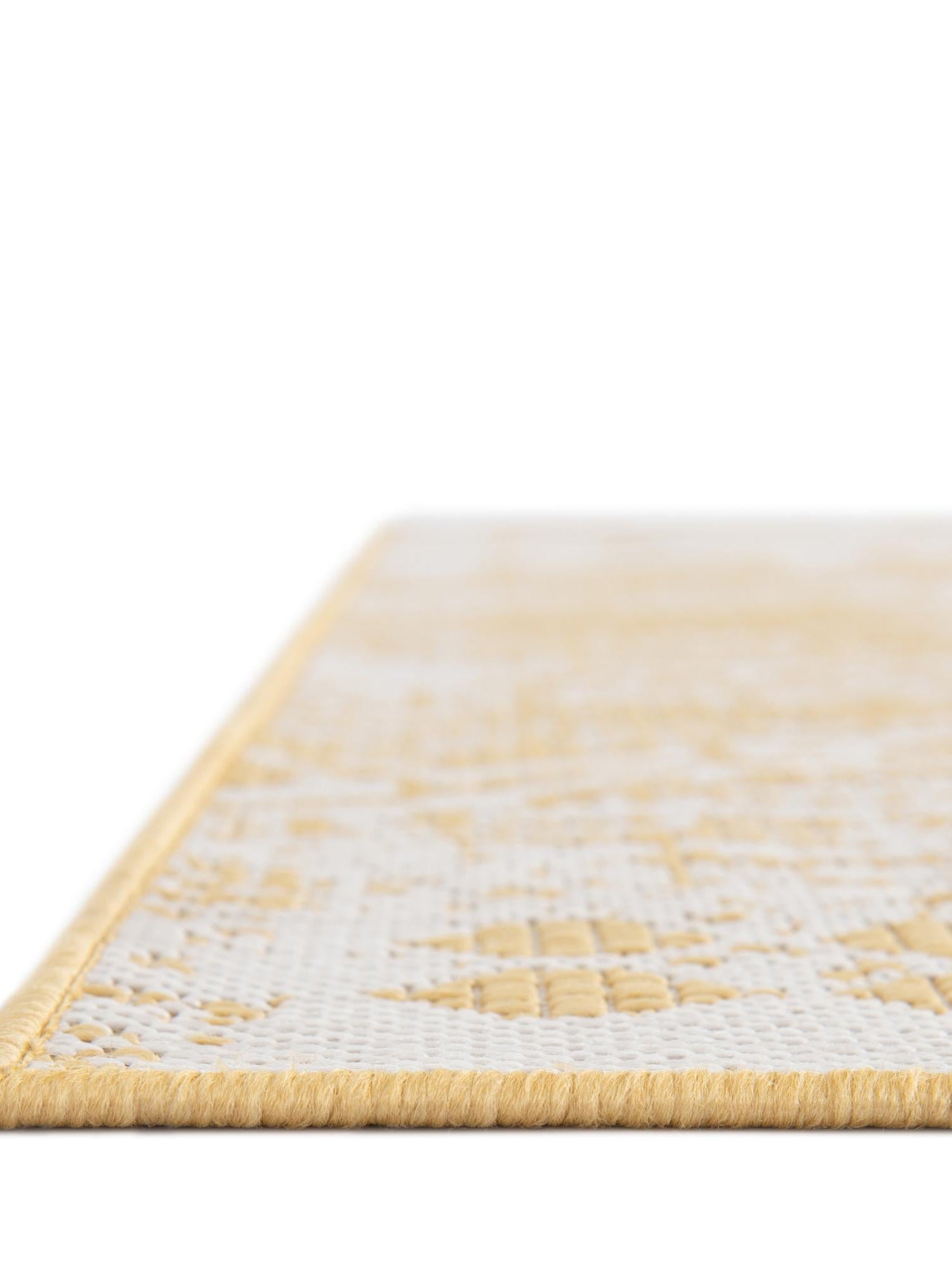 Yellow 10' x 13' 1 Outdoor Bohemian Rectangle Area Rug Weather Resistant for Patio, Deck, Terrace, Balcony, Porch 100% Polypropylene Boho Carpet Mat for Sale at Rug Engine