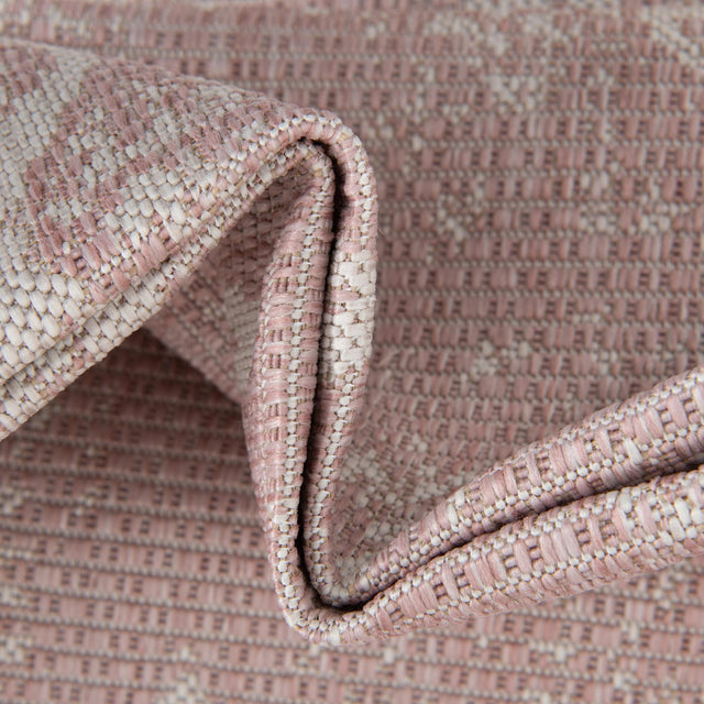 Pink 5' 3 x 8' Outdoor Bohemian Rectangle Area Rug Weather Resistant for Patio, Deck, Terrace, Balcony, Porch 100% Polypropylene Boho Carpet Mat for Sale at Rug Engine