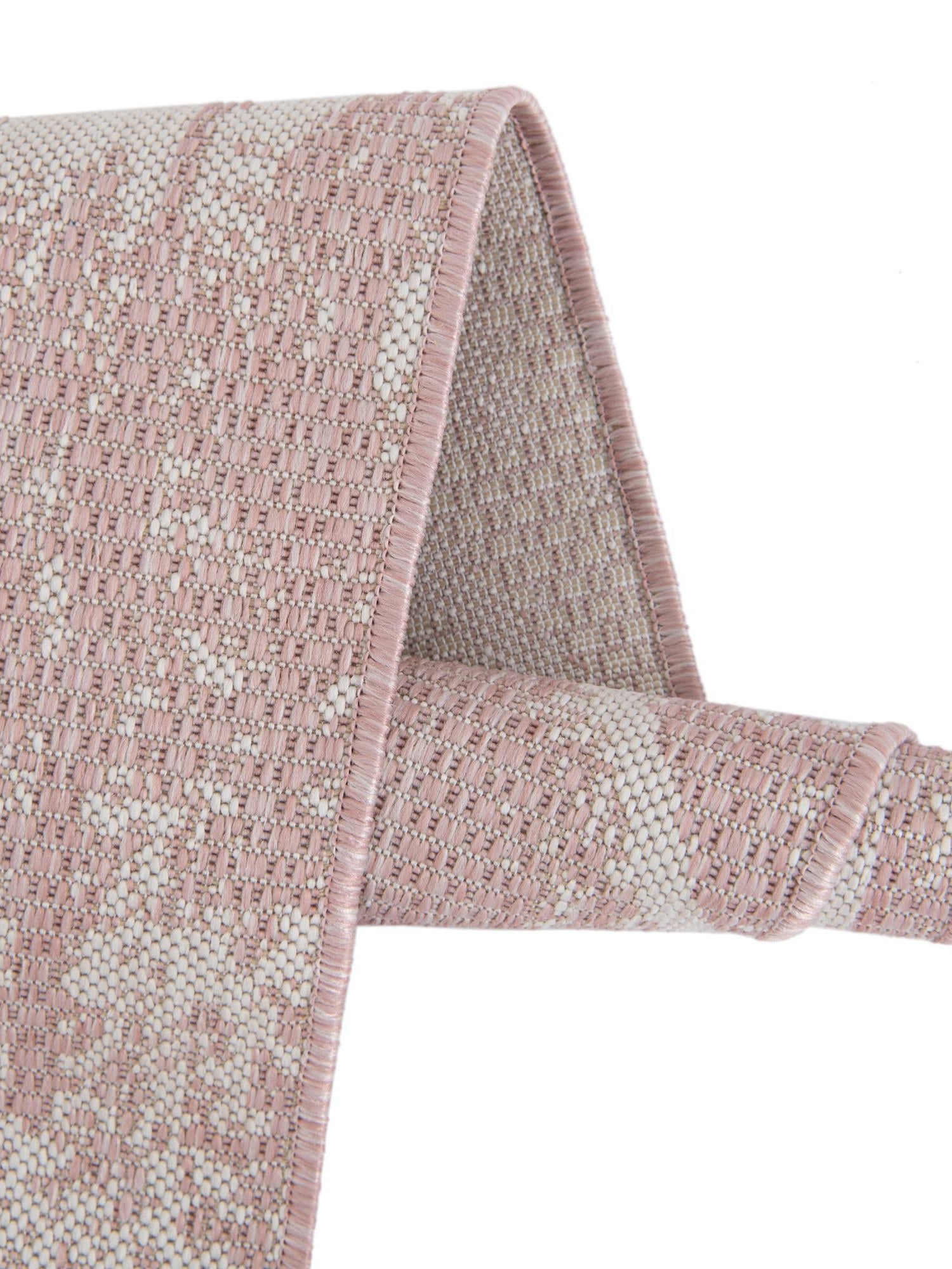 Pink 6' 1 x 9' Outdoor Bohemian Rectangle Area Rug Weather Resistant for Patio, Deck, Terrace, Balcony, Porch 100% Polypropylene Boho Carpet Mat for Sale at Rug Engine