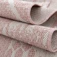 Pink 5' 3 x 8' Outdoor Bohemian Rectangle Area Rug Weather Resistant for Patio, Deck, Terrace, Balcony, Porch 100% Polypropylene Boho Carpet Mat for Sale at Rug Engine