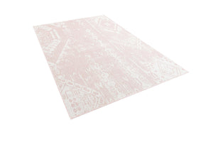 Pink 5' 3 x 8' Outdoor Bohemian Rectangle Area Rug Weather Resistant for Patio, Deck, Terrace, Balcony, Porch 100% Polypropylene Boho Carpet Mat for Sale at Rug Engine