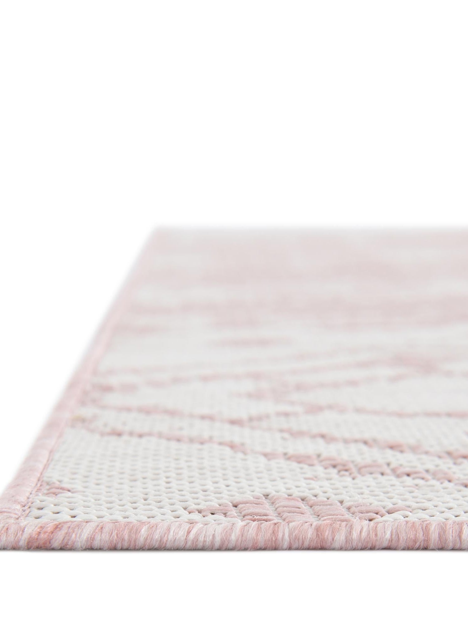 Pink 10' 8 x 10' 8 Outdoor Bohemian Square Area Rug Weather Resistant for Patio, Deck, Terrace, Balcony, Porch 100% Polypropylene Boho Carpet Mat for Sale at Rug Engine