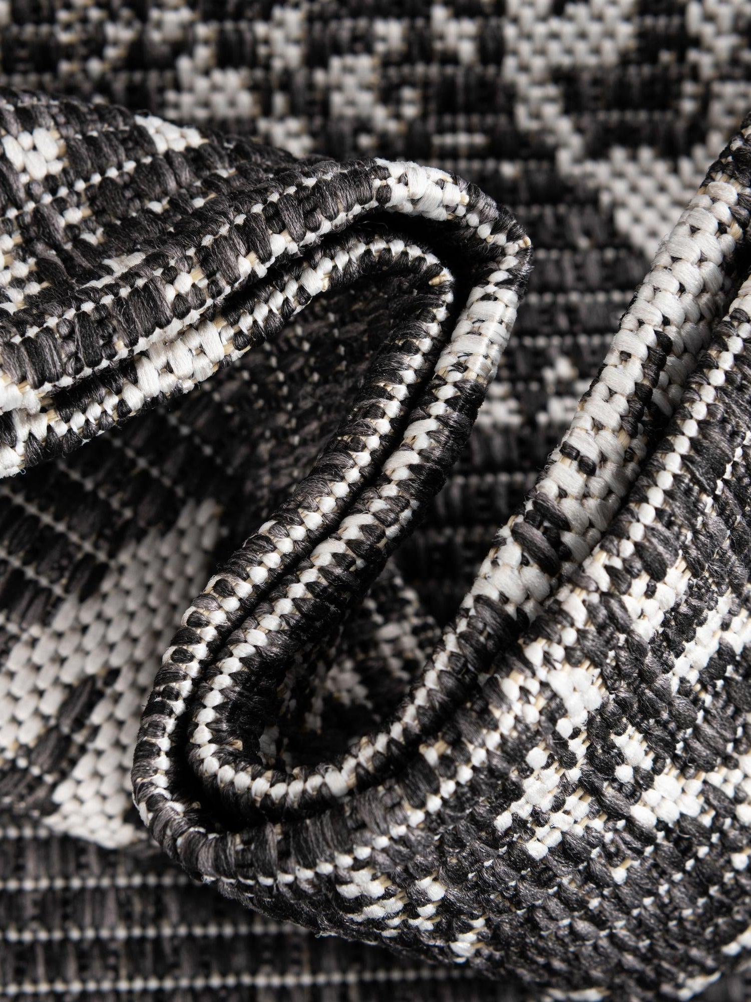 Charcoal Gray 2' x 3' 1 Outdoor Bohemian Rectangle Area Rug Weather Resistant for Patio, Deck, Terrace, Balcony, Porch 100% Polypropylene Boho Carpet Mat for Sale at Rug Engine
