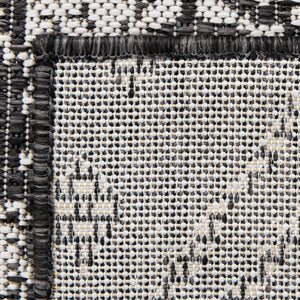 Charcoal Gray 6' 1 x 9' Outdoor Bohemian Rectangle Area Rug Weather Resistant for Patio, Deck, Terrace, Balcony, Porch 100% Polypropylene Boho Carpet Mat for Sale at Rug Engine
