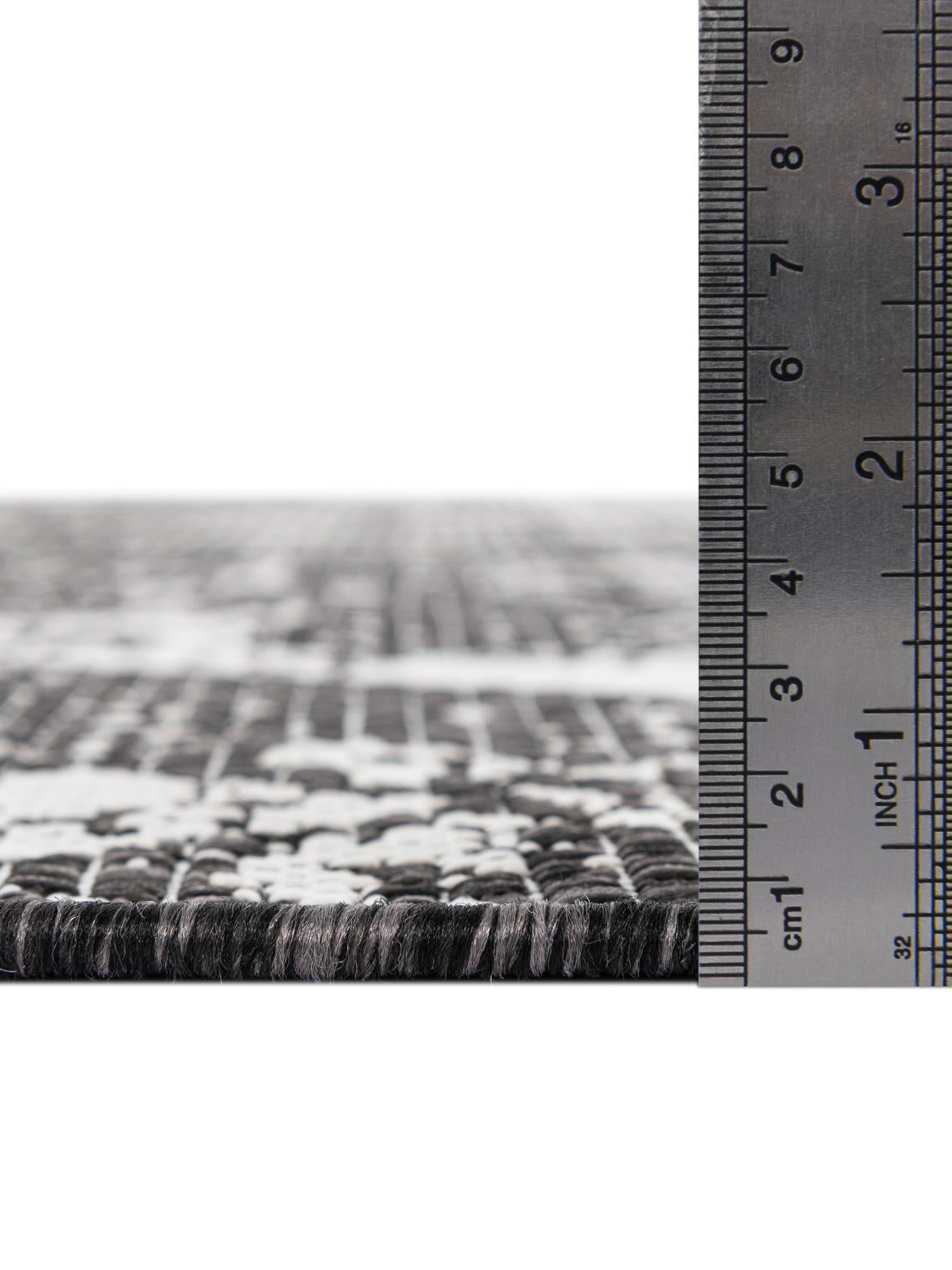 Charcoal Gray 10' 8 x 10' 8 Outdoor Bohemian Round Area Rug Weather Resistant for Patio, Deck, Terrace, Balcony, Porch 100% Polypropylene Boho Carpet Mat for Sale at Rug Engine
