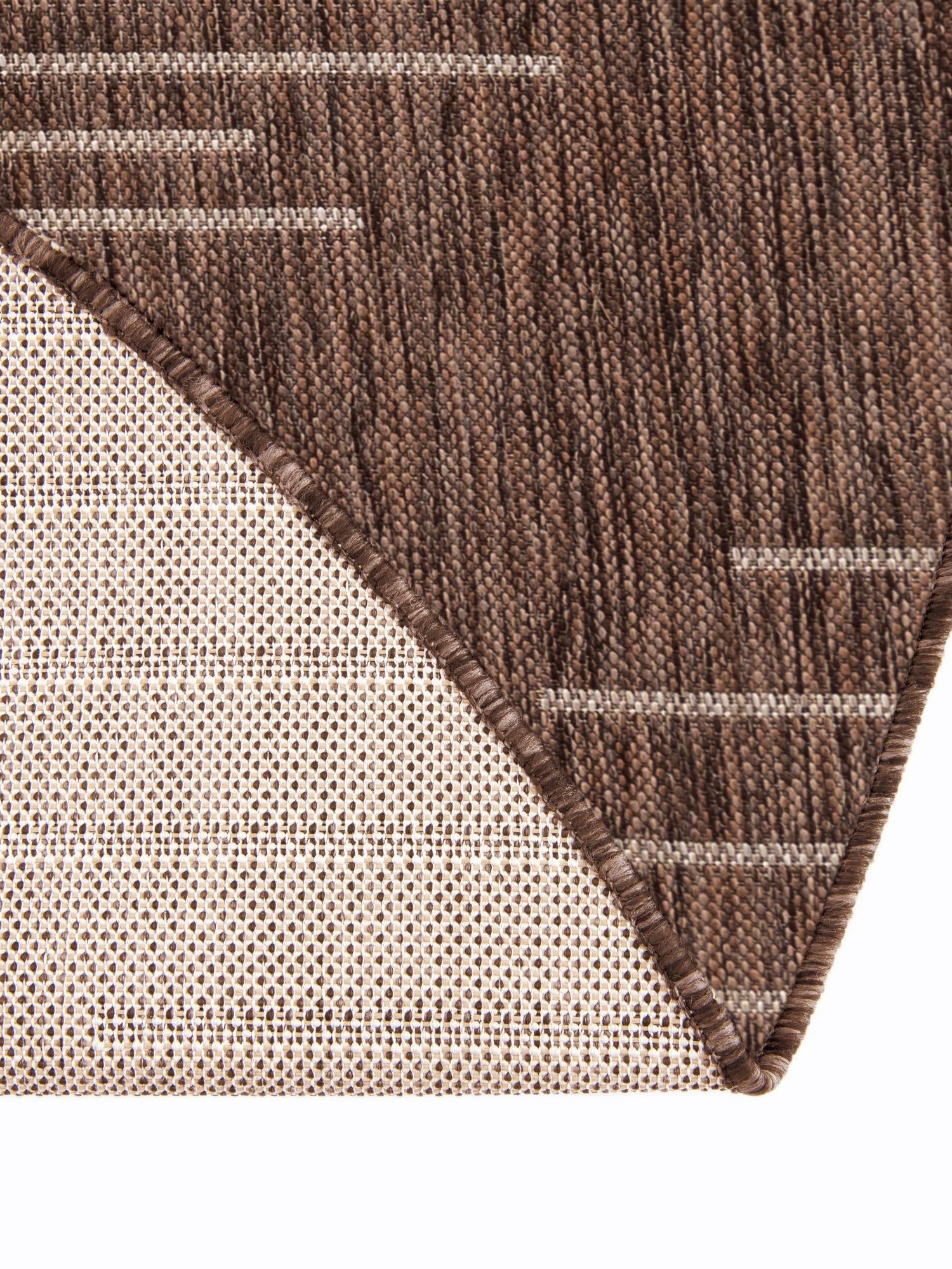 Brown 3' 1 x 3' 1 Outdoor Modern Round Area Rug Weather Resistant for Patio, Deck, Terrace, Balcony, Porch 100% Polypropylene Modern Outside Carpet for Sale at Rug Engine