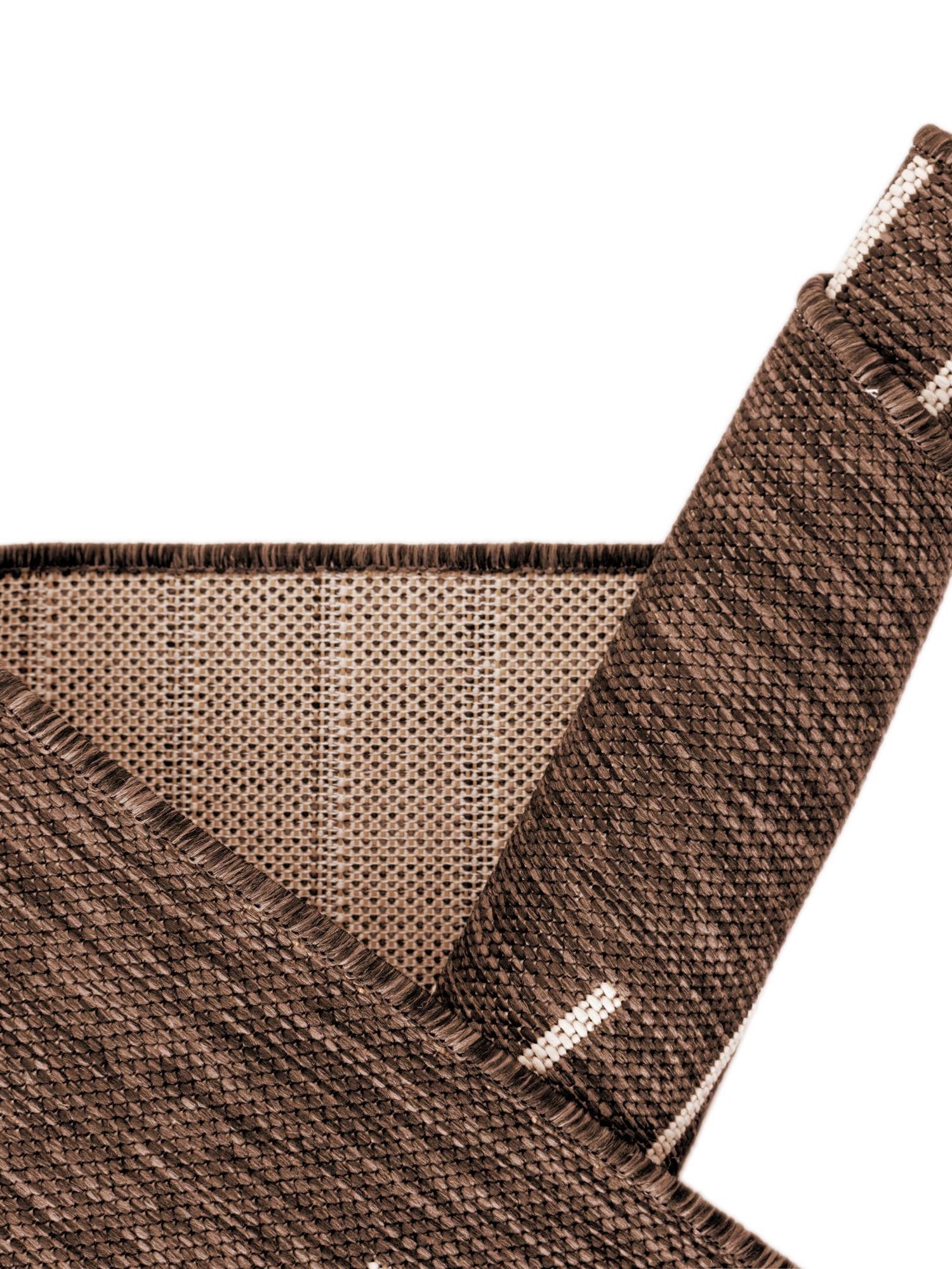 Brown 7' 10 x 7' 10 Outdoor Modern Round Area Rug Weather Resistant for Patio, Deck, Terrace, Balcony, Porch 100% Polypropylene Modern Outside Carpet for Sale at Rug Engine