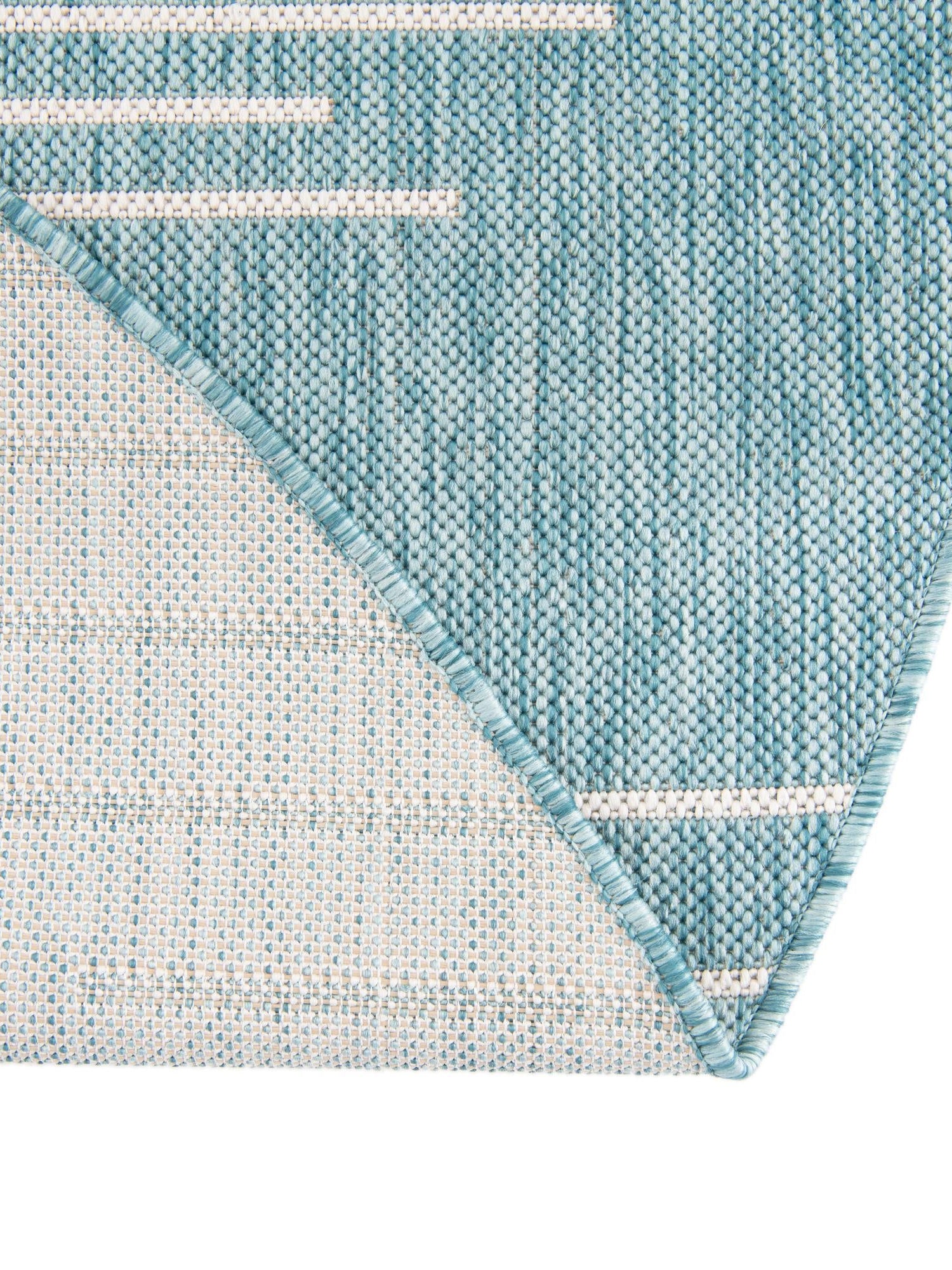 Light Aqua 13' 1 x 13' 1 Outdoor Modern Round Area Rug Weather Resistant for Patio, Deck, Terrace, Balcony, Porch 100% Polypropylene Modern Outside Carpet for Sale at Rug Engine
