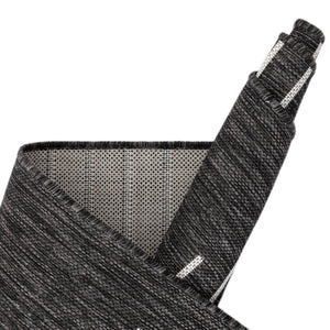 Charcoal Gray 5' 3 x 7' 1 Outdoor Modern Rectangle Area Rug Weather Resistant for Patio, Deck, Terrace, Balcony, Porch 100% Polypropylene Modern Outside Carpet for Sale at Rug Engine