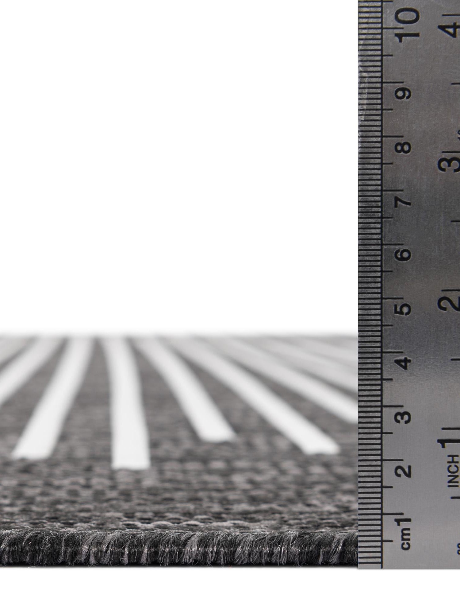 Charcoal Gray 5' 3 x 5' 3 Outdoor Modern Square Area Rug Weather Resistant for Patio, Deck, Terrace, Balcony, Porch 100% Polypropylene Modern Outside Carpet for Sale at Rug Engine
