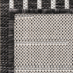 Charcoal Gray 11' x 11' Outdoor Modern Square Rug