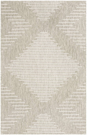 Gray 5' 3 x 8' Outdoor Modern Rectangle Area Rug Weather Resistant for Patio, Deck, Terrace, Balcony, Porch 100% Polypropylene Modern Outside Carpet for Sale at Rug Engine