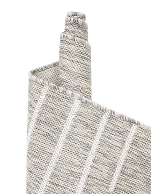 Gray 12' x 12' Outdoor Modern Square Area Rug Weather Resistant for Patio, Deck, Terrace, Balcony, Porch