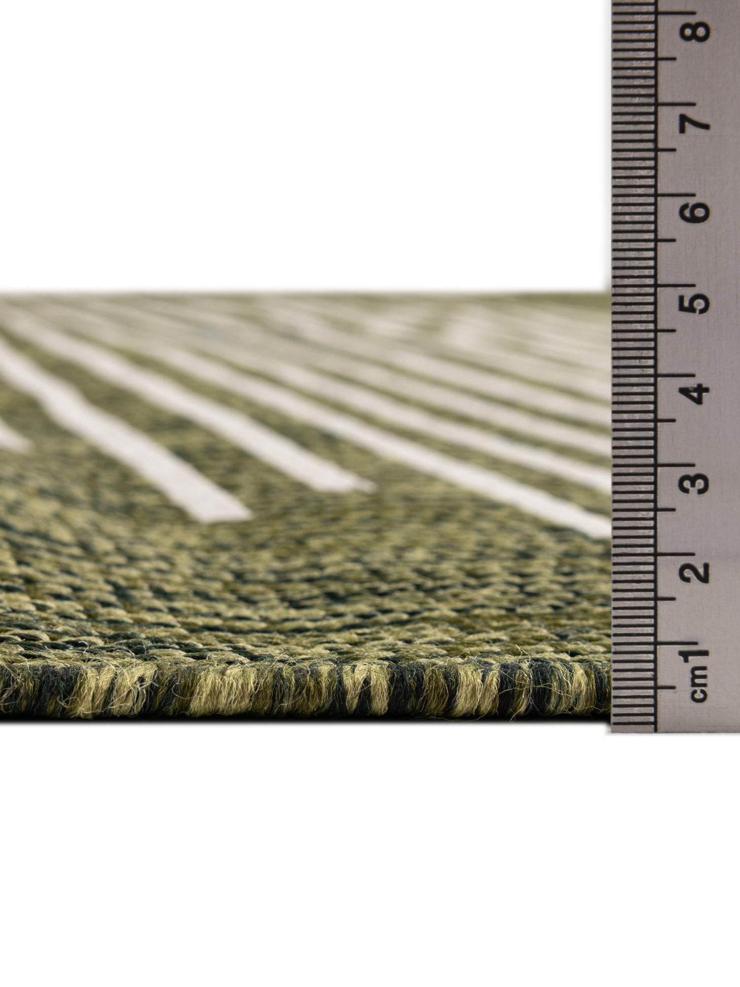 Green 7' 1 x 10' Outdoor Modern Rectangle Area Rug Weather Resistant for Patio, Deck, Terrace, Balcony, Porch 100% Polypropylene Modern Outside Carpet for Sale at Rug Engine