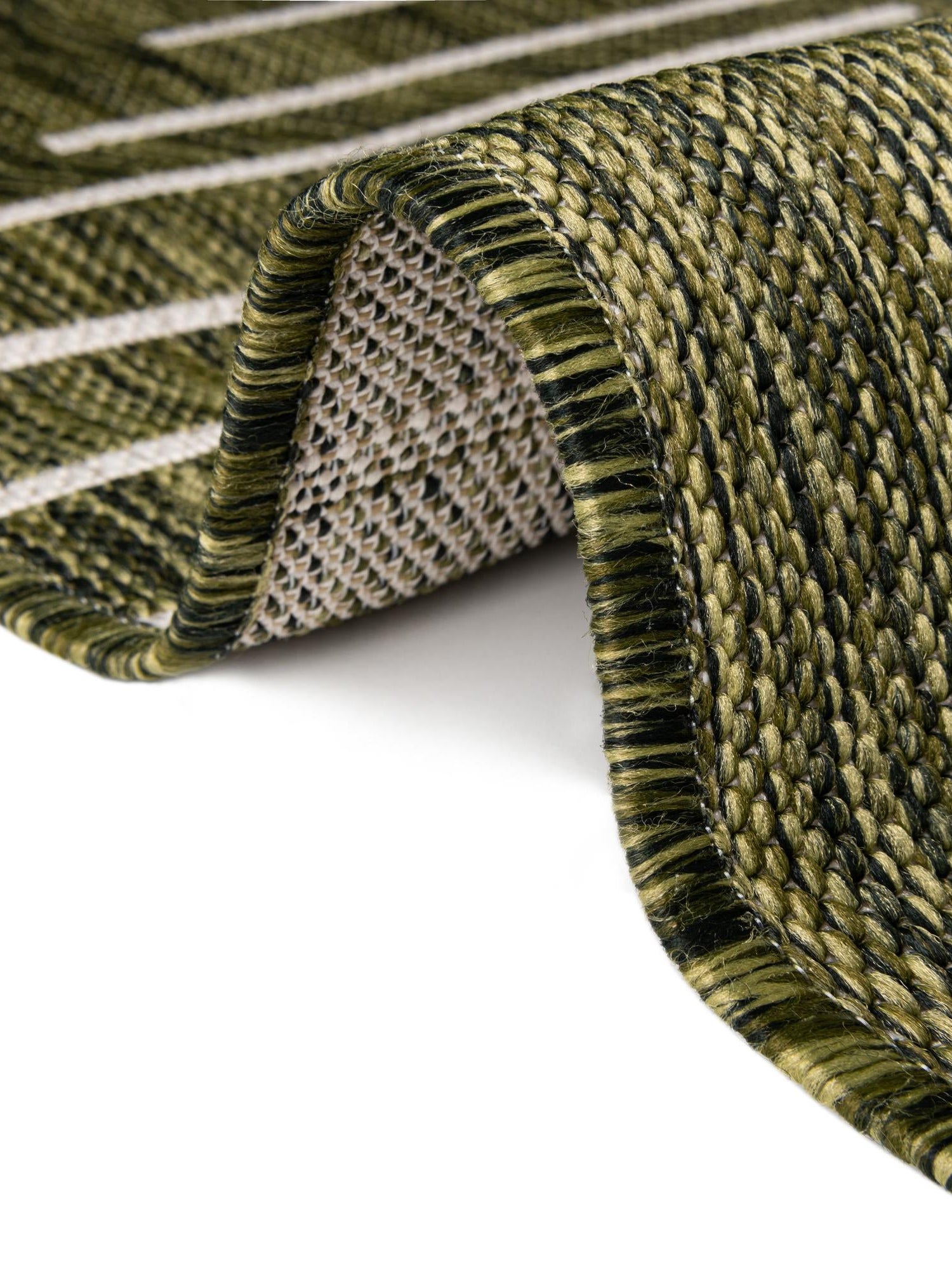 Green 3' 1 x 3' 1 Outdoor Modern Round Area Rug Weather Resistant for Patio, Deck, Terrace, Balcony, Porch 100% Polypropylene Modern Outside Carpet for Sale at Rug Engine