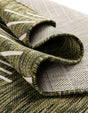 Green 3' 1 x 3' 1 Outdoor Modern Round Area Rug Weather Resistant for Patio, Deck, Terrace, Balcony, Porch 100% Polypropylene Modern Outside Carpet for Sale at Rug Engine