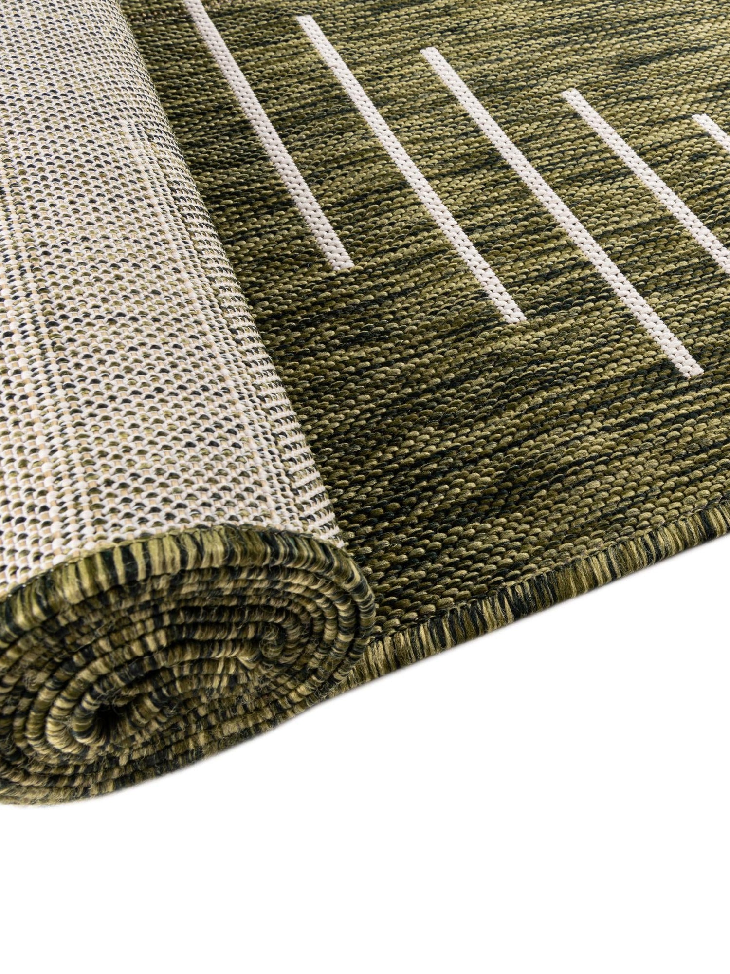 Green 2' x 8' Outdoor Modern Runner Area Rug Weather Resistant for Patio, Deck, Terrace, Balcony, Porch 100% Polypropylene Modern Outside Carpet for Sale at Rug Engine
