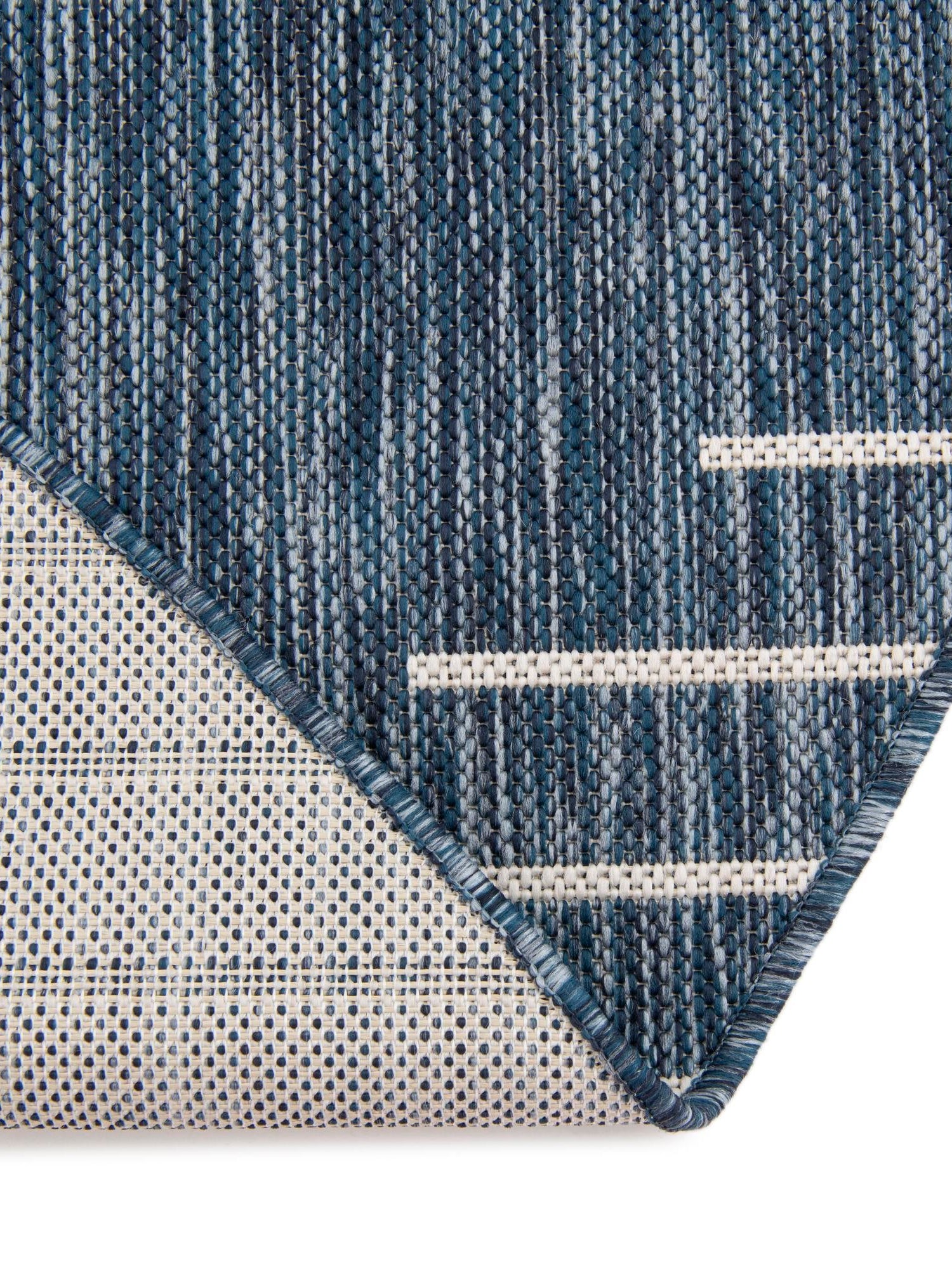 Blue 7' 10 x 7' 10 Outdoor Modern Round Area Rug Weather Resistant for Patio, Deck, Terrace, Balcony, Porch 100% Polypropylene Modern Outside Carpet for Sale at Rug Engine