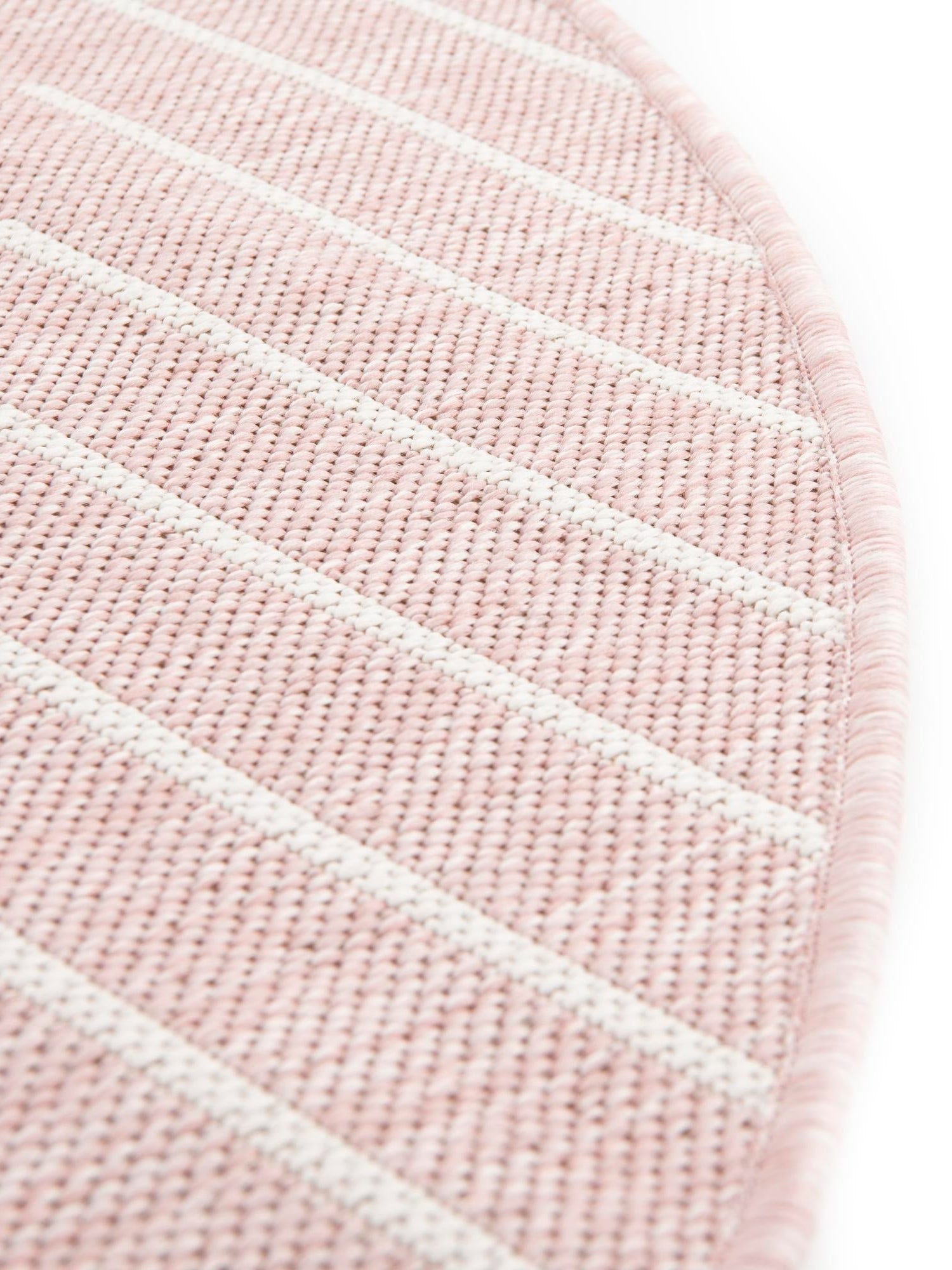 Pink 4' 1 x 4' 1 Outdoor Modern Round Area Rug Weather Resistant for Patio, Deck, Terrace, Balcony, Porch 100% Polypropylene Modern Outside Carpet for Sale at Rug Engine
