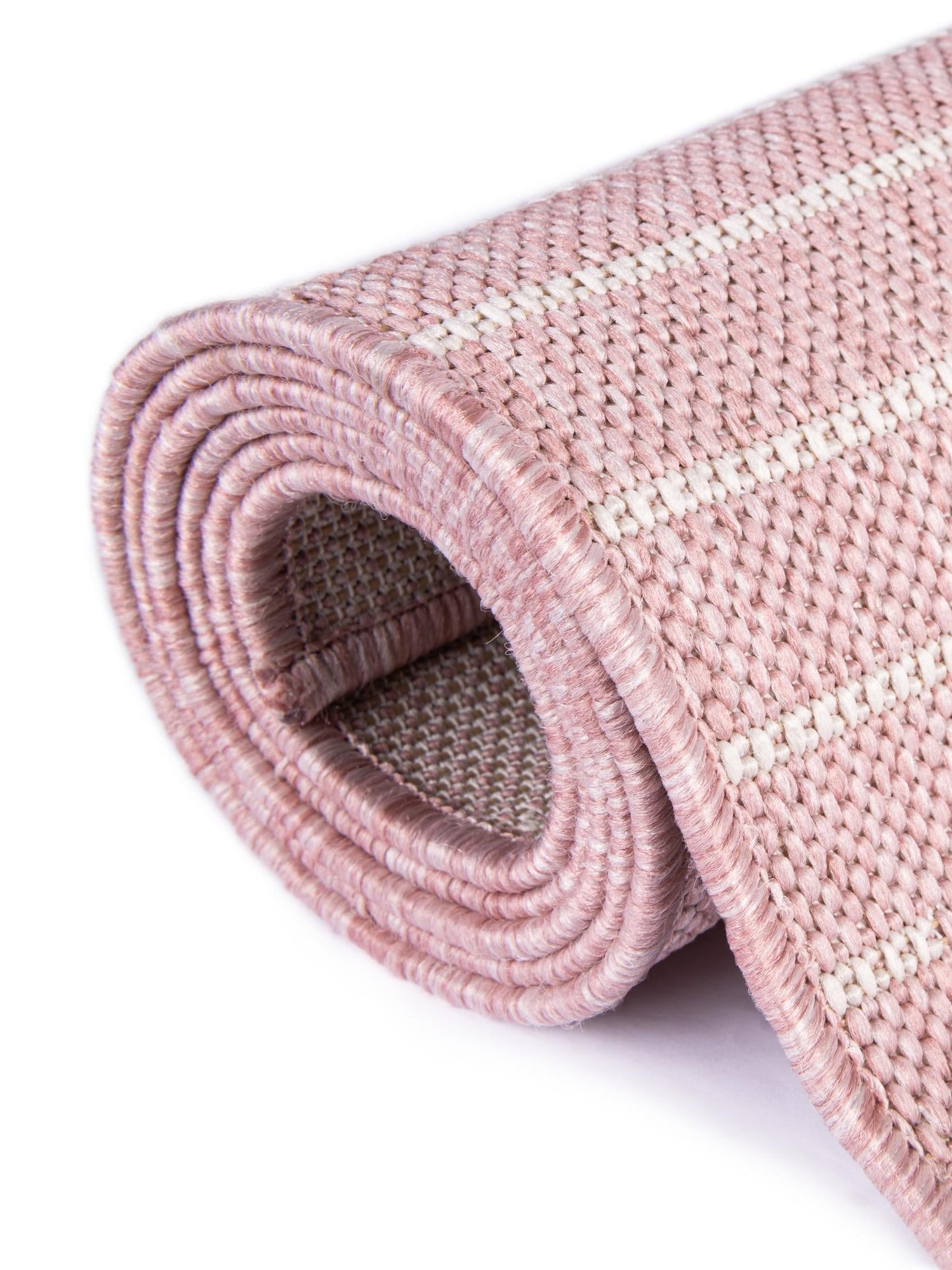 Pink 2' x 5' 3 Outdoor Modern Runner Area Rug Weather Resistant for Patio, Deck, Terrace, Balcony, Porch 100% Polypropylene Modern Outside Carpet for Sale at Rug Engine