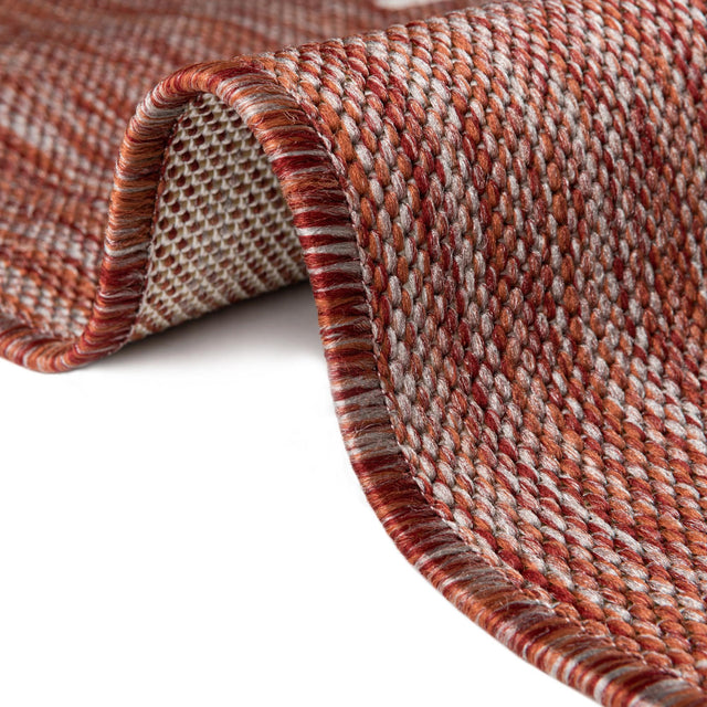 Rust Red 7' 10 x 10' Outdoor Modern Rectangle Area Rug Weather Resistant for Patio, Deck, Terrace, Balcony, Porch 100% Polypropylene Modern Outside Carpet for Sale at Rug Engine
