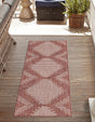 Rust Red 3' 3 x 14' 1 Outdoor Modern Runner Area Rug Weather Resistant for Patio, Deck, Terrace, Balcony, Porch 100% Polypropylene Modern Outside Carpet for Sale at Rug Engine