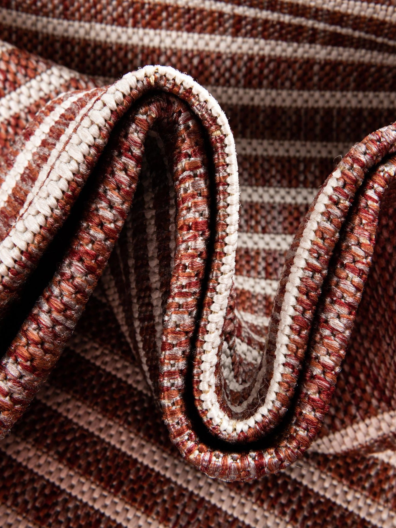 Rust Red 2' x 4' 1 Outdoor Modern Runner Area Rug Weather Resistant for Patio, Deck, Terrace, Balcony, Porch 100% Polypropylene Modern Outside Carpet for Sale at Rug Engine