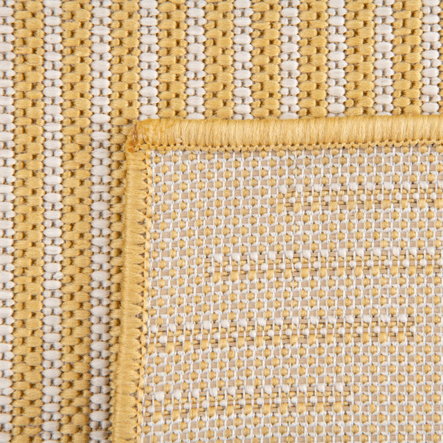 Yellow 10' 8 x 10' 8 Outdoor Modern Square Area Rug Weather Resistant for Patio, Deck, Terrace, Balcony, Porch 100% Polypropylene Modern Outside Carpet for Sale at Rug Engine