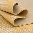 Yellow 10' 8 x 10' 8 Outdoor Modern Square Area Rug Weather Resistant for Patio, Deck, Terrace, Balcony, Porch 100% Polypropylene Modern Outside Carpet for Sale at Rug Engine