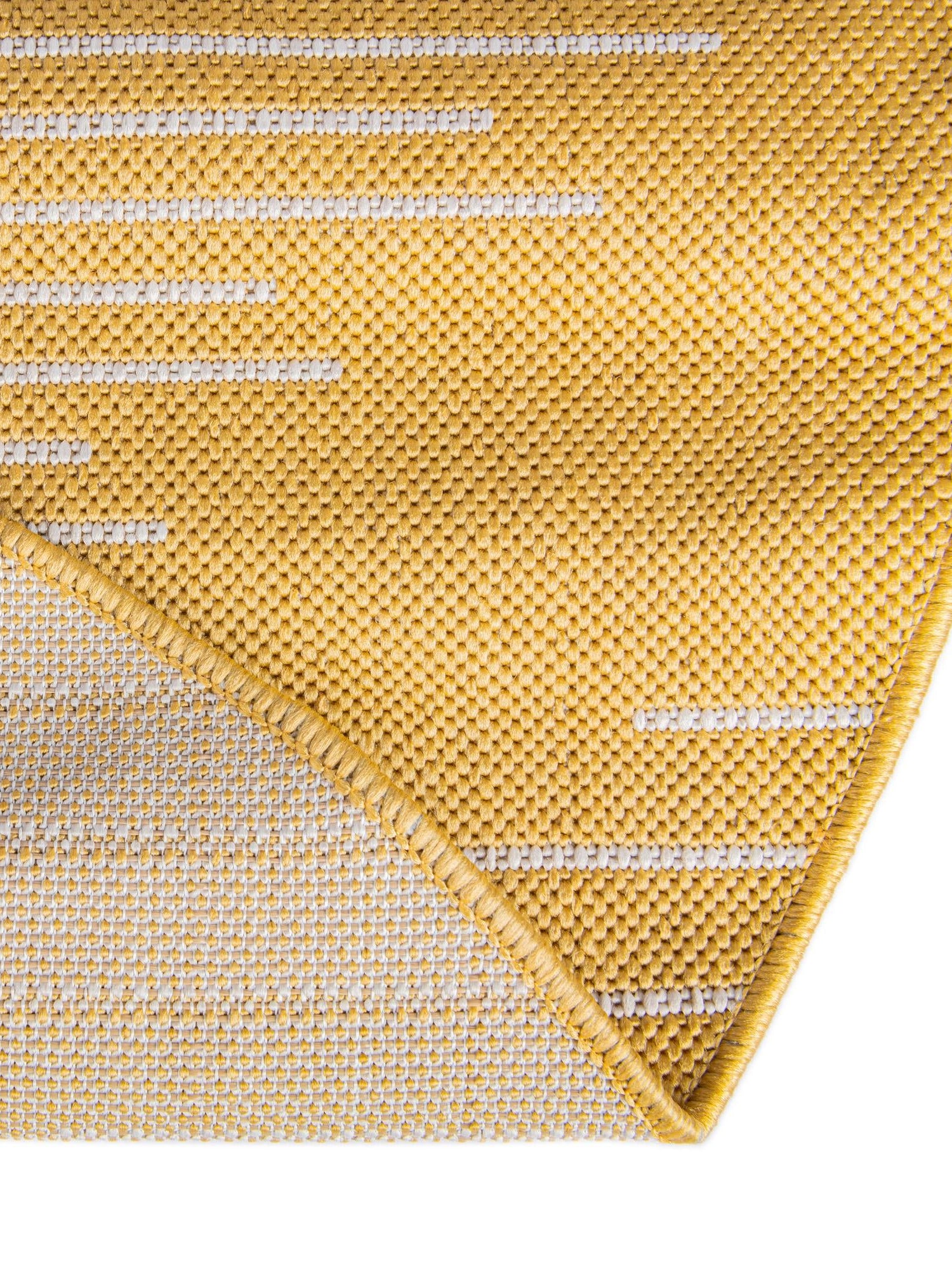 Yellow 10' 8 x 10' 8 Outdoor Modern Round Area Rug Weather Resistant for Patio, Deck, Terrace, Balcony, Porch 100% Polypropylene Modern Outside Carpet for Sale at Rug Engine