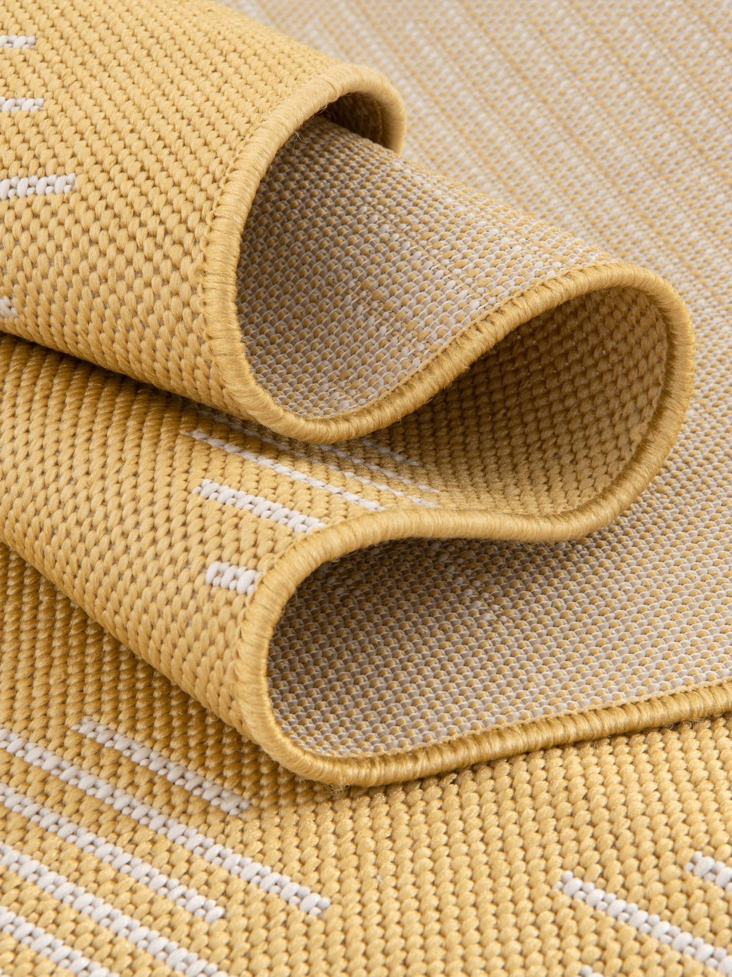 Yellow 4' 1 x 4' 1 Outdoor Modern Round Area Rug Weather Resistant for Patio, Deck, Terrace, Balcony, Porch 100% Polypropylene Modern Outside Carpet for Sale at Rug Engine