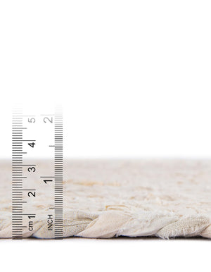 Ivory 1' 2 x 6' 1 Braided Chindi Table Runner
