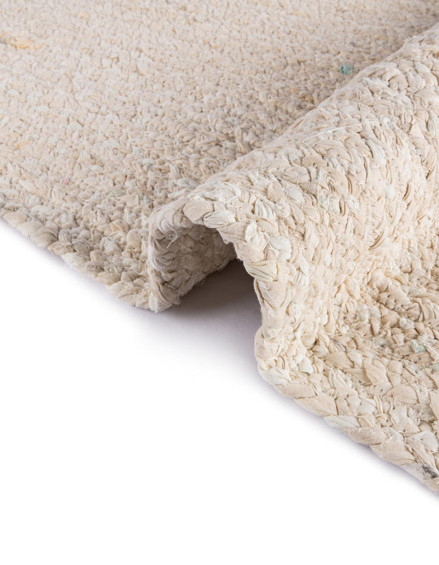 Ivory 1' 2 x 8' Braided Chindi Table Runner