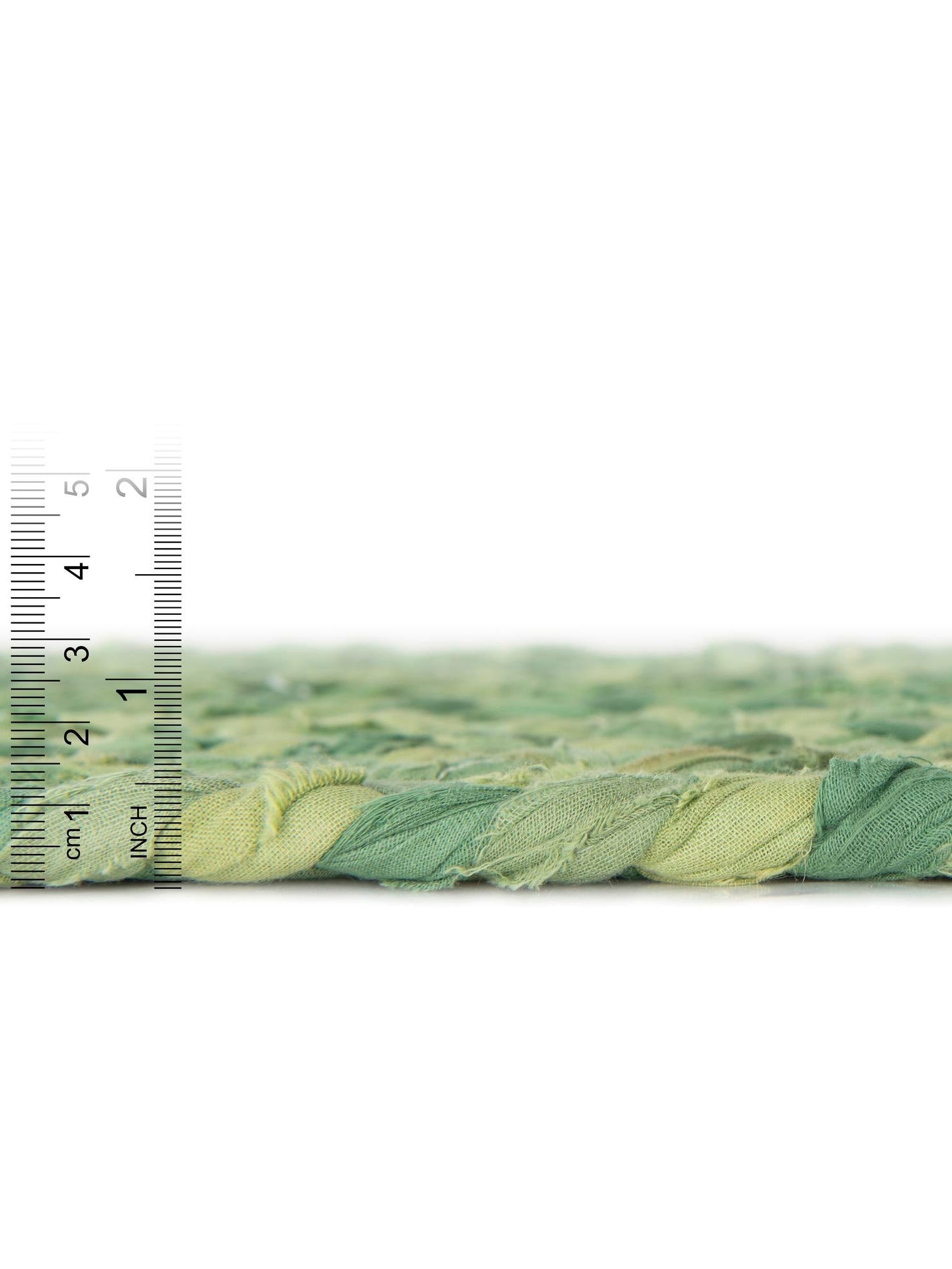 Green 1' 2 x 5' 1 Braided Chindi Table Runner Area Rug Decorative Dining Room Kitchen All Natural Material Table Cover 100% Cotton Hand Braided Natural Eco-Friendly Boho Style Modern Carpet for Living Rooms Dining Office Dorm for Sale at Rug Engine