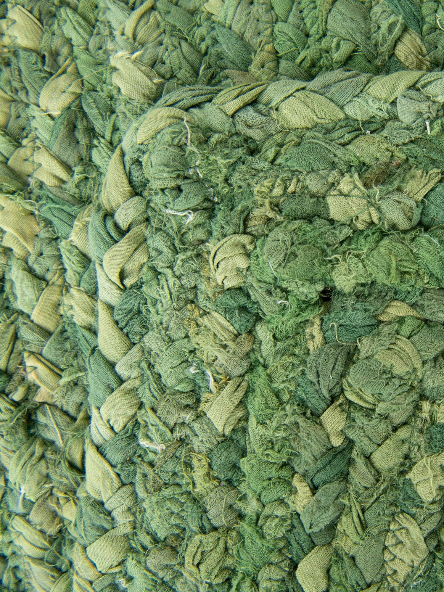 Green 1' 2 x 5' 1 Braided Chindi Table Runner Area Rug Decorative Dining Room Kitchen All Natural Material Table Cover 100% Cotton Hand Braided Natural Eco-Friendly Boho Style Modern Carpet for Living Rooms Dining Office Dorm for Sale at Rug Engine