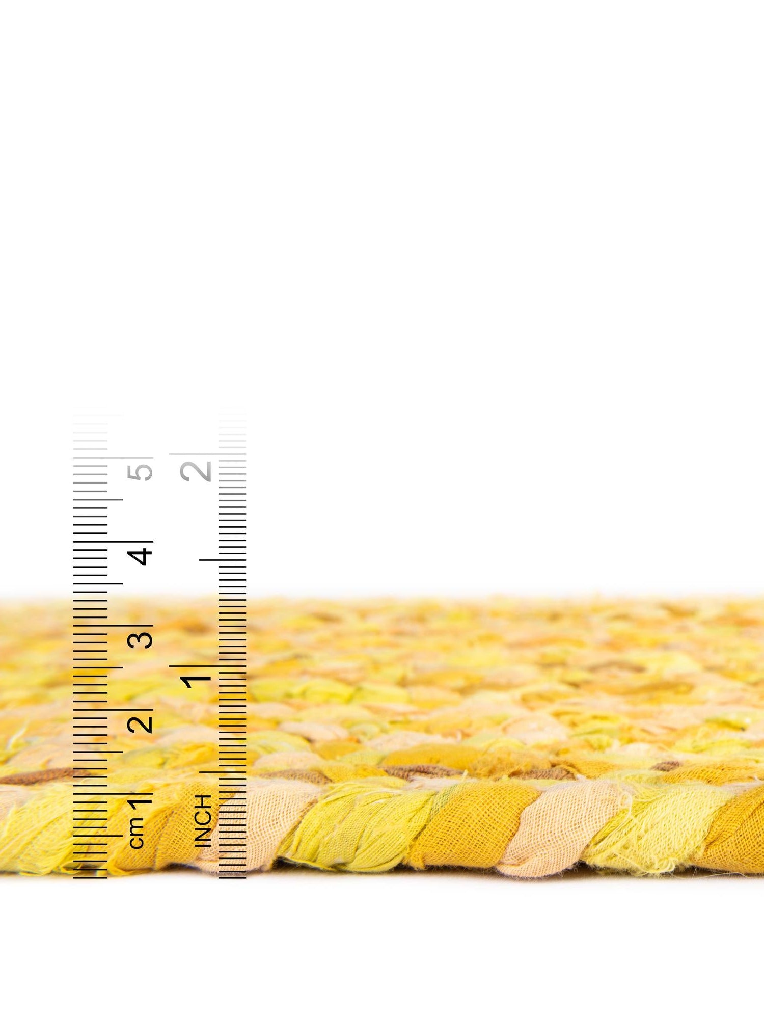 Yellow Orange 1' 2 x 8' Braided Chindi Table Runner Area Rug Decorative Dining Room Kitchen All Natural Material Table Cover 100% Cotton Hand Braided Natural Eco-Friendly Boho Style Modern Carpet for Living Rooms Dining Office Dorm for Sale at Rug Engine