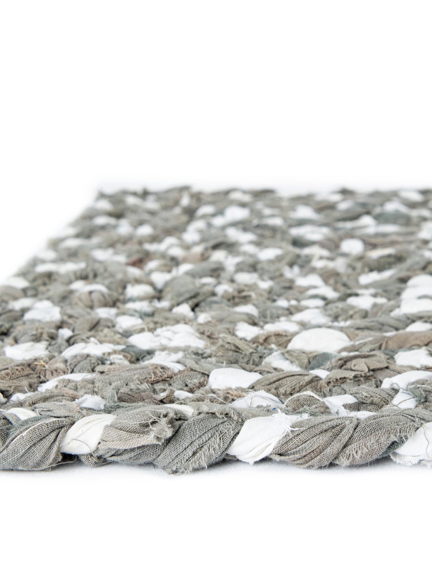 Gray 1' 2 x 10' Braided Chindi Table Runner Area Rug Decorative Dining Room Kitchen All Natural Material Table Cover 100% Cotton Hand Braided Natural Eco-Friendly Boho Style Modern Carpet for Living Rooms Dining Office Dorm for Sale at Rug Engine