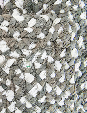 Gray 1' 2 x 5' 1 Braided Chindi Table Runner