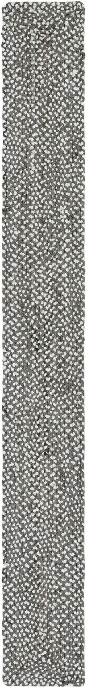Gray 1' 2 x 10' Braided Chindi Table Runner