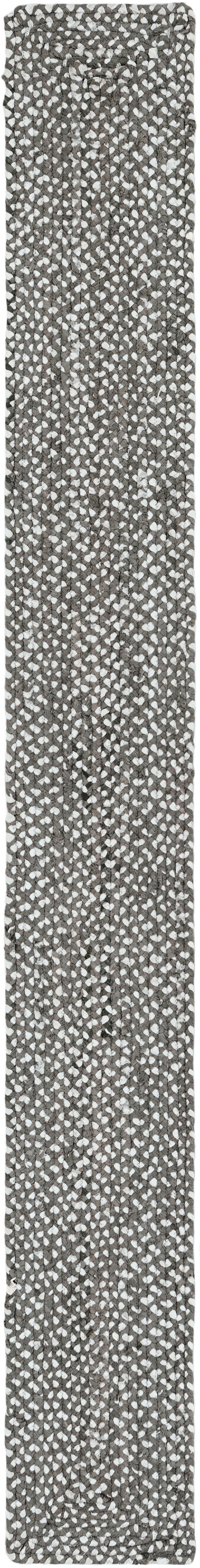 Gray 1' 2 x 10' Braided Chindi Table Runner