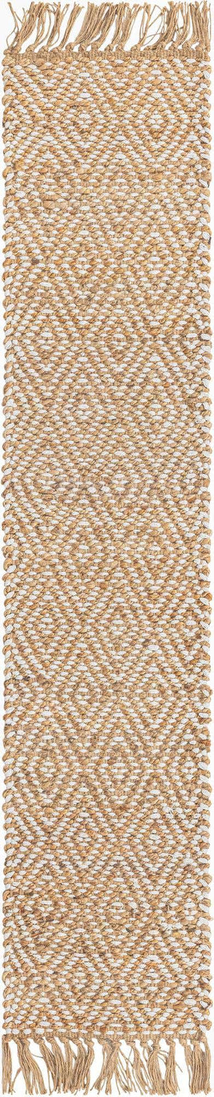Natural 1' 2 x 6' 1 Braided Jute Table Runner