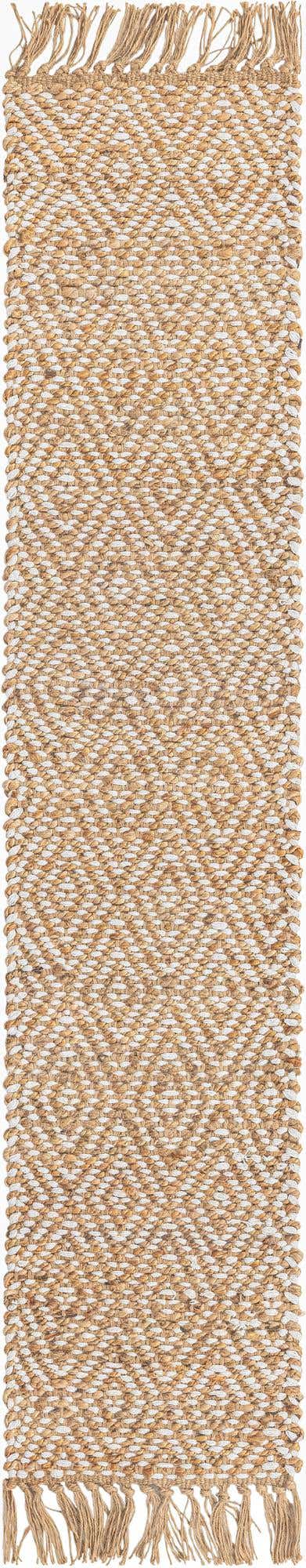 Natural 1' 2 x 6' 1 Braided Jute Table Runner